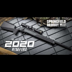 Springfield Armory 2020 Rimfire 22LR Target Black 20" 10 Shot W/Bushnell R3 3-9x40